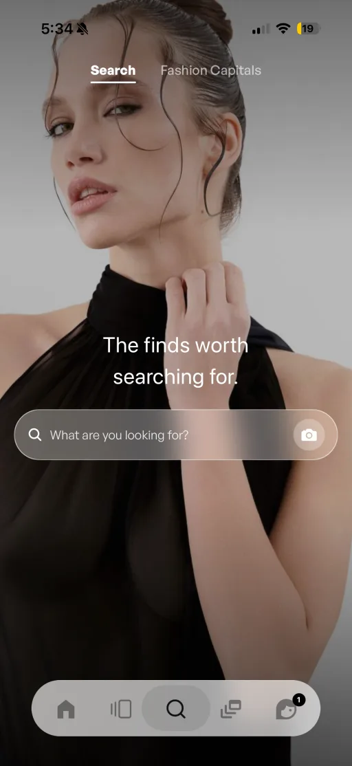 The DECRU search screen